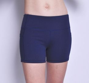 Wholesale moisture wicking shorts side pocket womens gym shorts