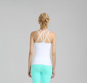 Wholesale running wear Strappy racer back designed vest with removable padding wholesale running vest