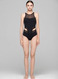 Hot sexy one piece X back mesh decorated xxx young girls one piece swimwear