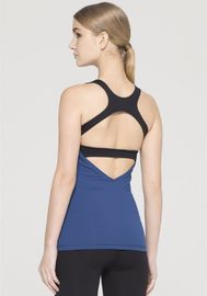 New design wholesale gym tank top back cut out detail gym apparel