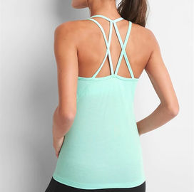 gym singlet top Breathe strappy gym tank top singlet