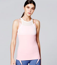 Unique design nylon spandex gym top open back womens gym tank top